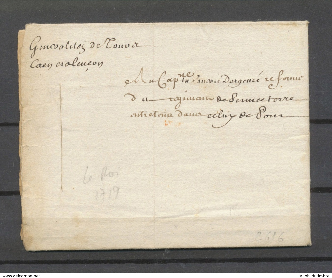1719 Lettre  Signée LOUIS (le Roi), Beau Texte, Superbe X4918 - 1701-1800: Précurseurs XVIII