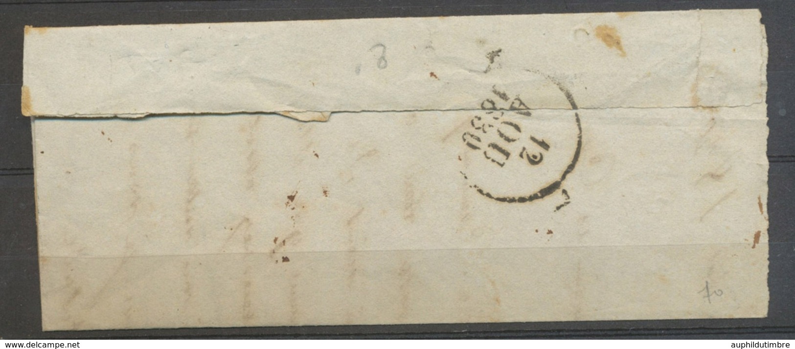 1830 Lettre 48/La Haye Du Puits, Cursive Grattée + 48/PERIERS, Rare, TB X5069 - 1801-1848: Précurseurs XIX