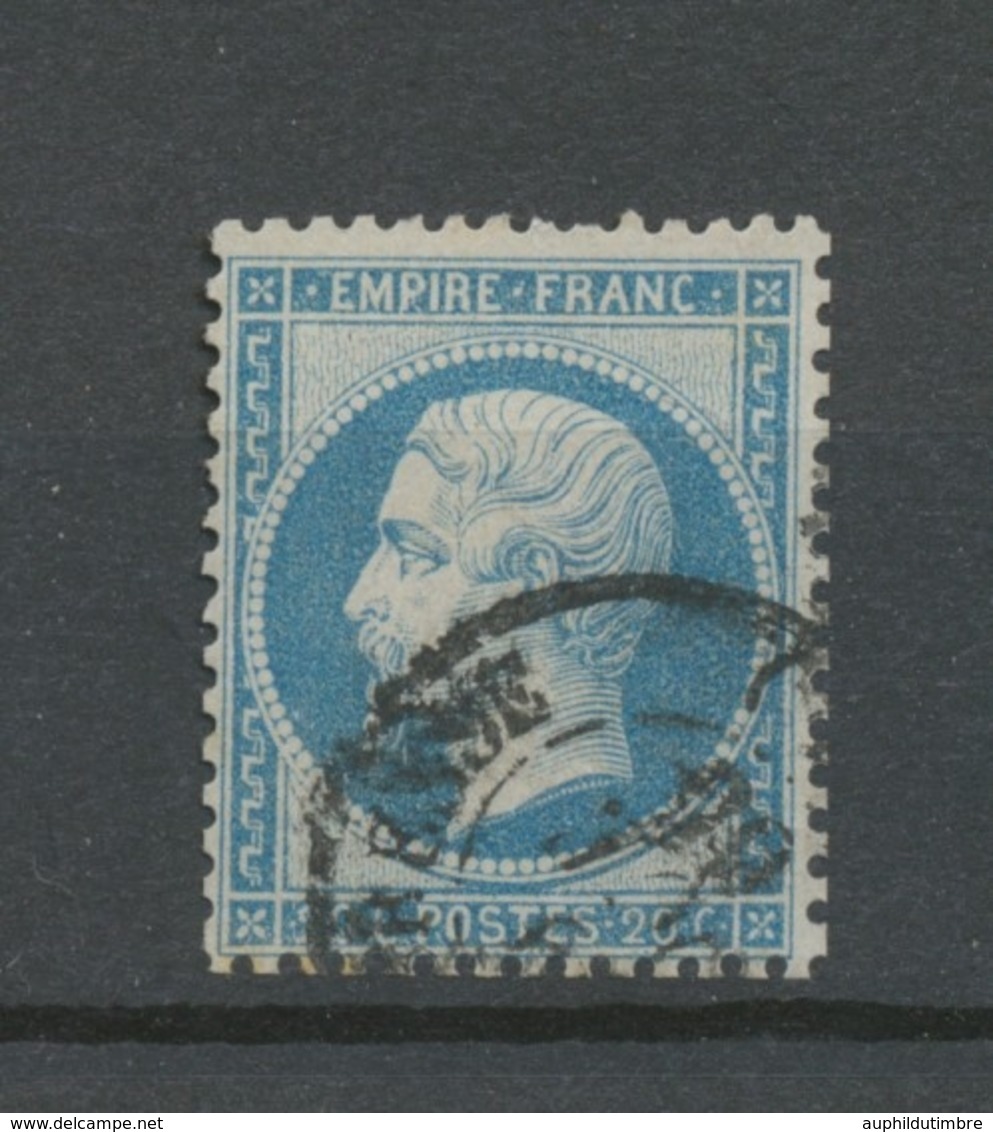 Classique Napoléon N°22 20c Bleu Oblitéré Par Le Petit Cachet à Date X91 - Sonstige & Ohne Zuordnung