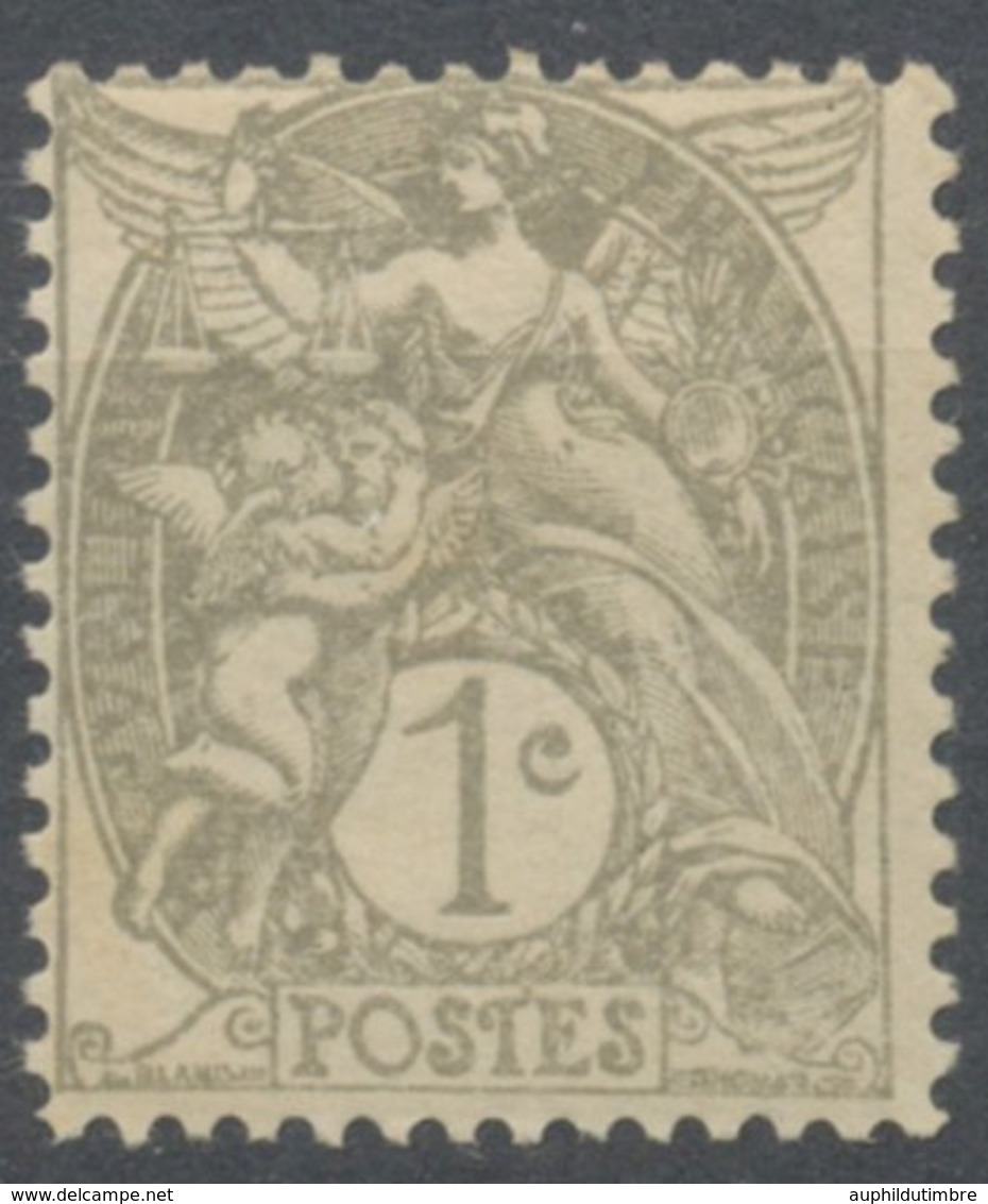 Type Blanc. 1c. Gris (IB) Neuf Luxe ** Y107 - Unused Stamps