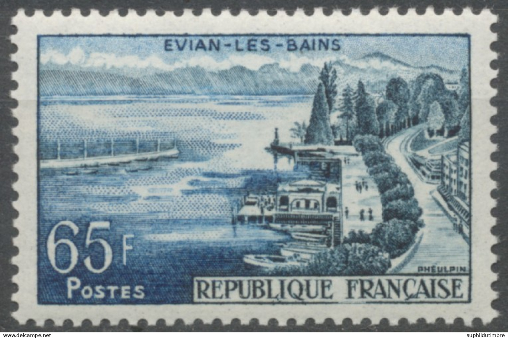 Série Touristique. Evian-les-Bains 65f. Bleu-noir Et Bleu. Neuf Luxe ** Y1131 - Nuevos
