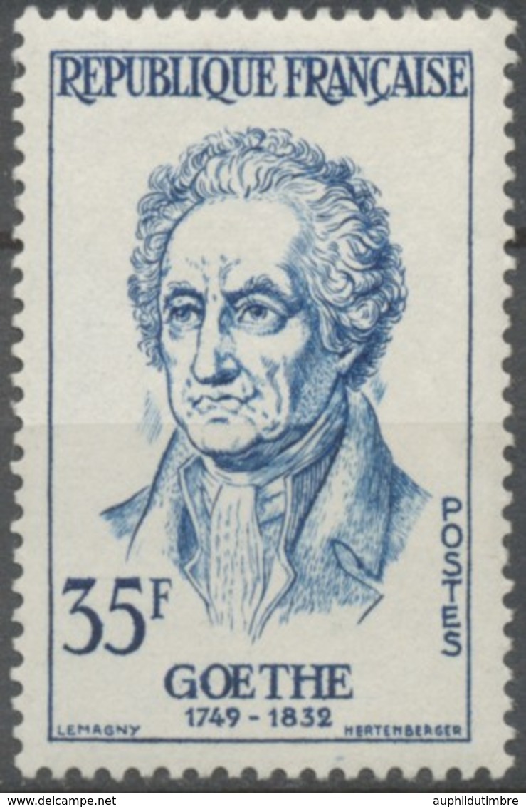 Célébrités étrangères. Johann Wolfgang Von Goethe 35f. Bleu. Neuf Luxe ** Y1138 - Unused Stamps