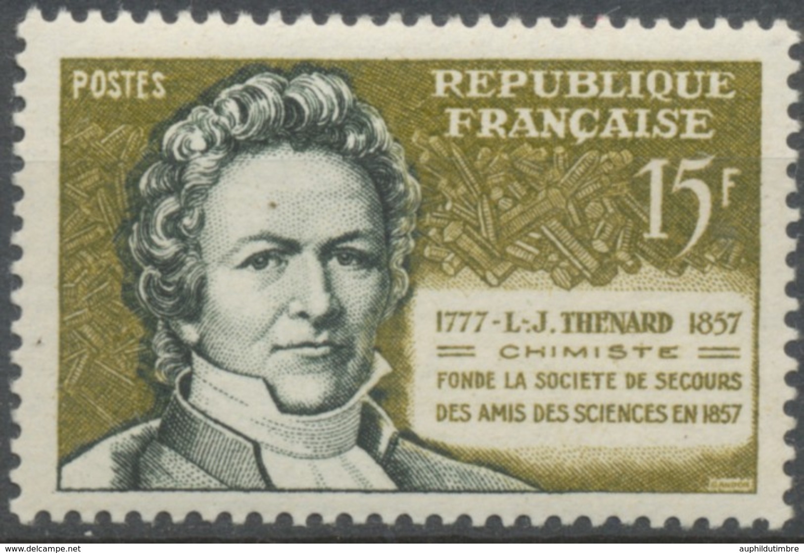 Centenaire Mort Du Chimiste Thénard, Société De Secours Des Amis Des Sciences. 15f.  Neuf Luxe ** Y1139 - Nuevos