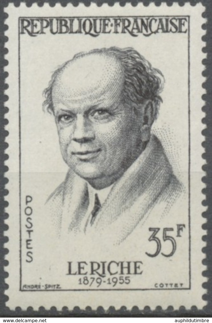 Grands Médecins. René Leriche 35f. Noir. Neuf Luxe ** Y1145 - Unused Stamps
