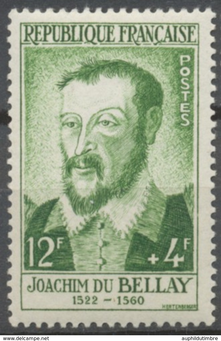 Célébrités. Joachim Du Bellay  12f. + 4f. Vert. Neuf Luxe ** Y1166 - Unused Stamps