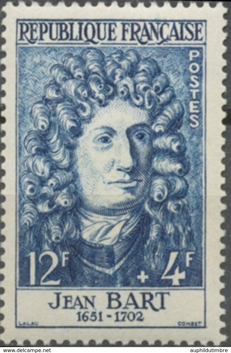 Célébrités. Jean Bart  12f. + 4f. Bleu. Neuf Luxe ** Y1167 - Unused Stamps