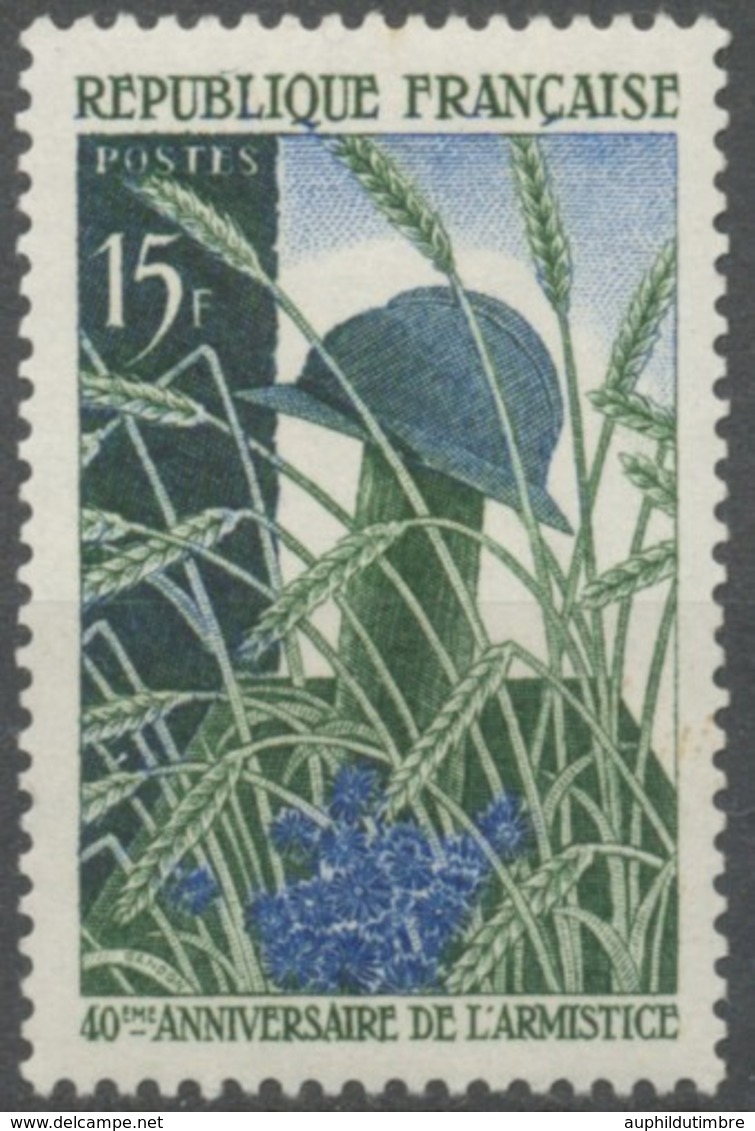 40e Anniversaire De L'armistice. 15f. Vert Et Bleu. Neuf Luxe ** Y1179 - Unused Stamps