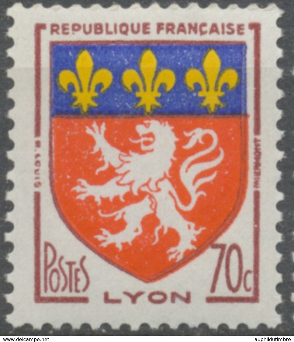 Armoiries De Villes (III) Lyon. 70c. Brun-rouge, Rouge, Bleu Et Jaune. Neuf Luxe ** Y1181 - Unused Stamps