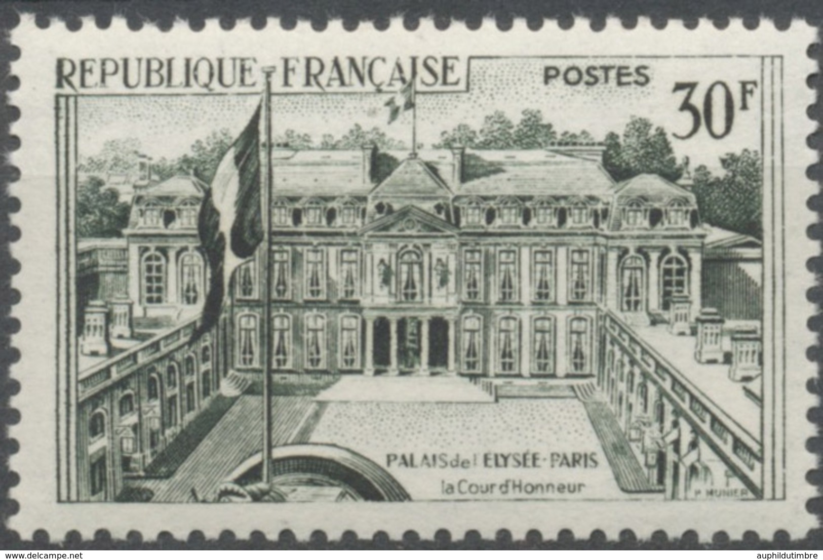 Série Touristique. Palais De L'Elysée, à Paris  30f. Vert Foncé (1126). Neuf Luxe ** Y1192 - Unused Stamps