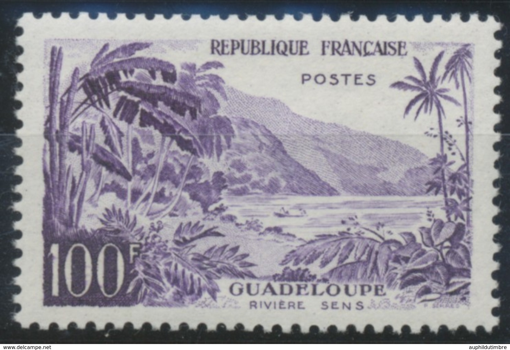 Série Touristique. Rivière Sens, à La Guadeloupe  100f. Violet (1125). Neuf Luxe ** Y1194 - Unused Stamps