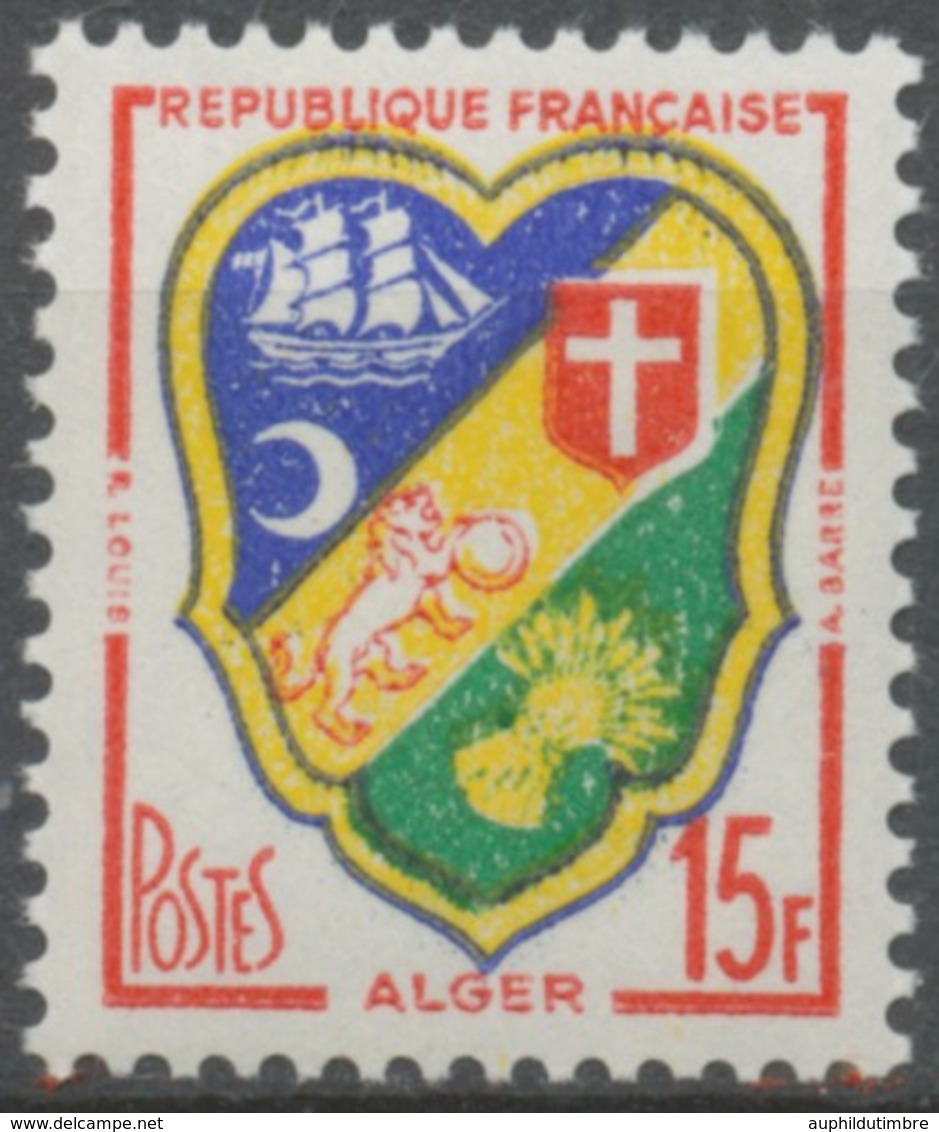 Blason D'Alger. 15f. Polychrome. Neuf Luxe ** Y1195 - Unused Stamps