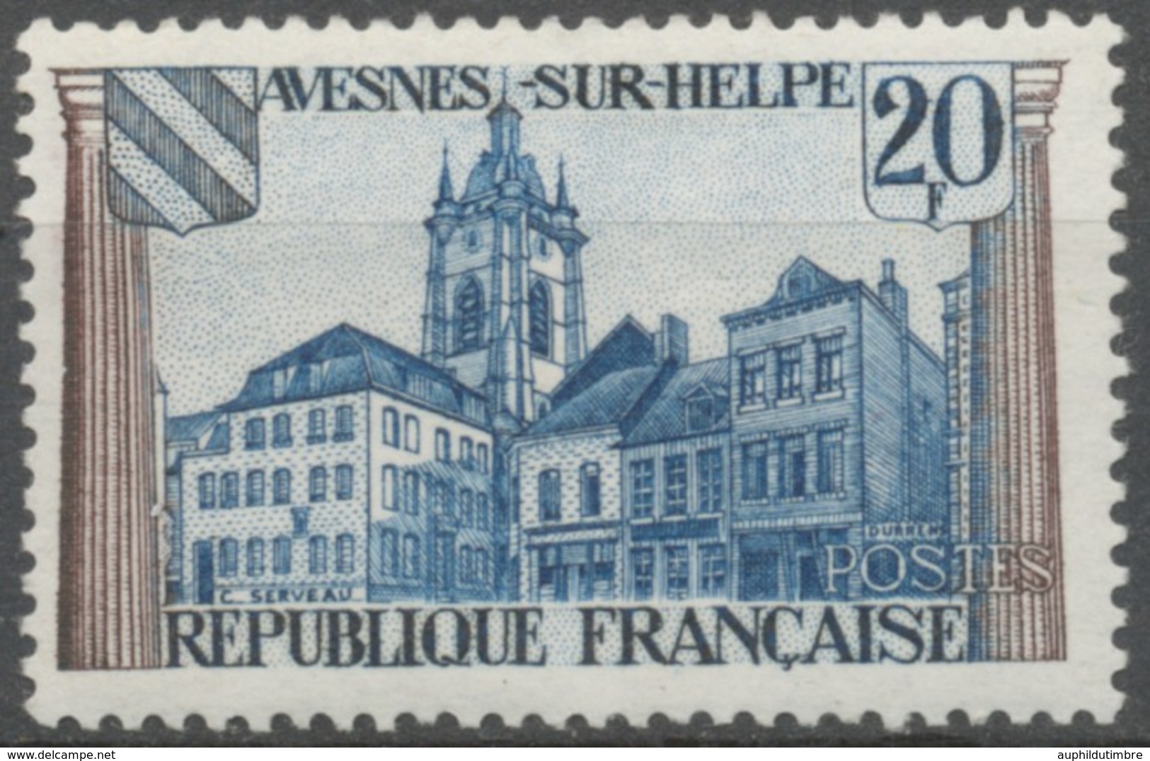 Tricentenaire Du Traité Des Pyrénées. Avesnes-s-Helpe (la Place Guillemin). 20f. Bleu Et Bistre. Neuf Luxe ** Y1221 - Nuevos