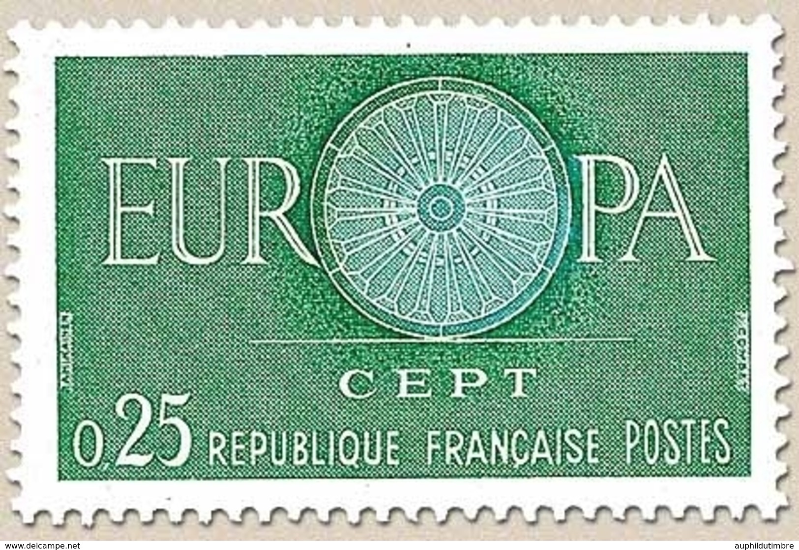 Europa. 25c. Vert Et Bleu-vert Y1266 - Neufs