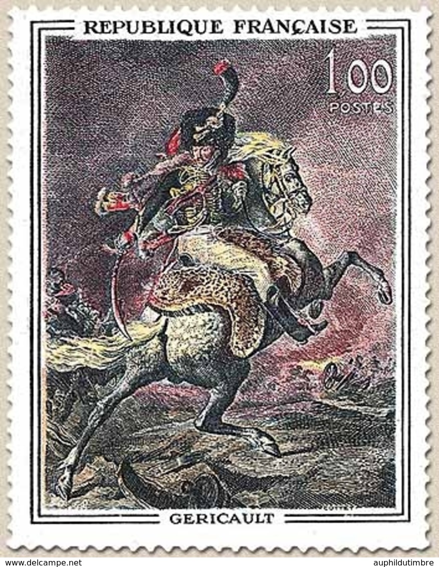 Tableaux De Maîtres. Officier De Chasseurs De La Garde, De Théodore Géricault (1791-1824)  1f. Polychrome Y1365 - Neufs