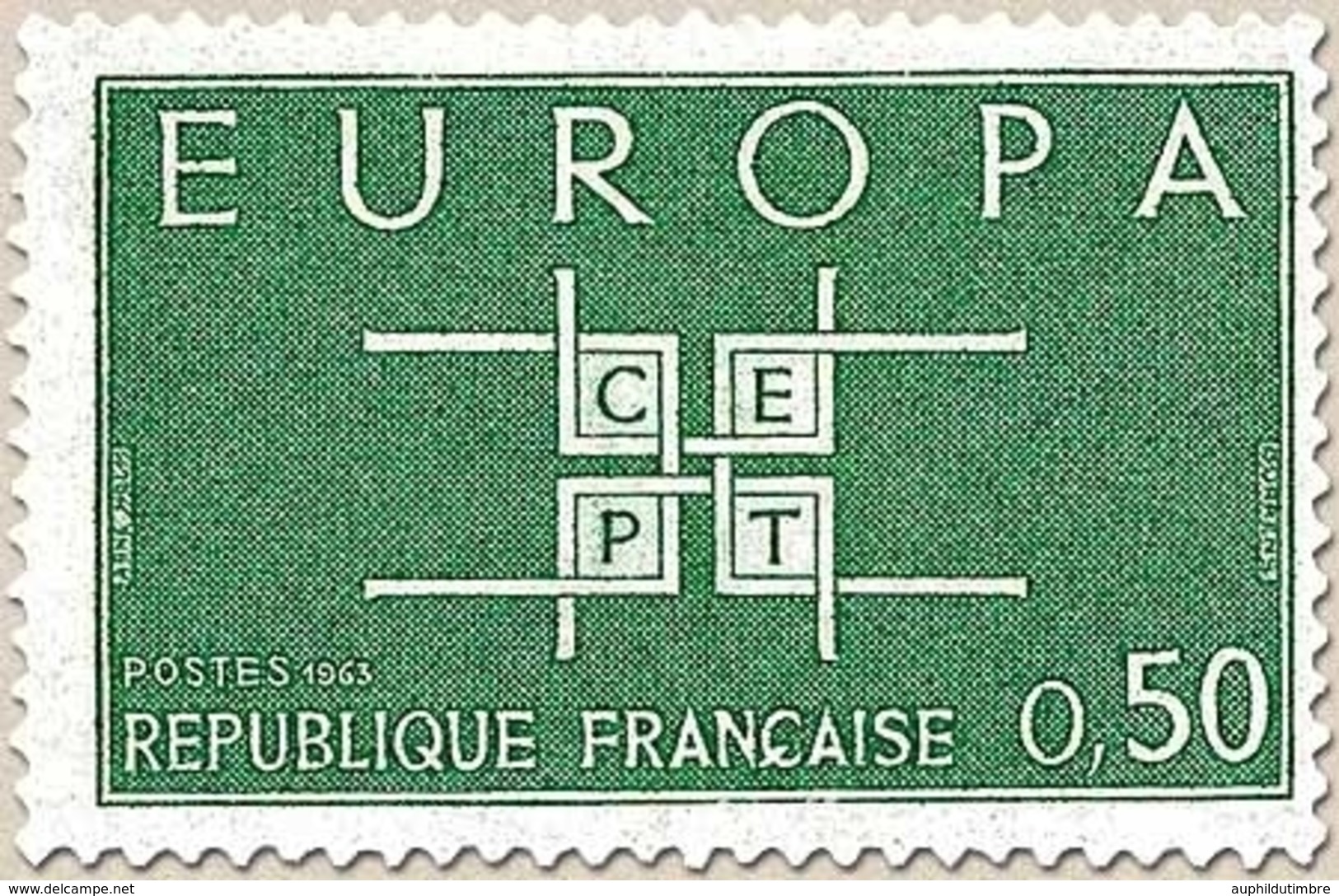 Europa. 50c. Vert-bleu Y1397 - Neufs