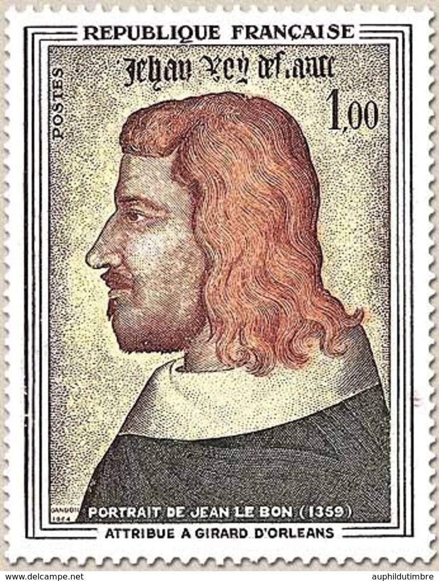 6e Centenaire De La Mort De Jean II Le Bon, Roi De France (1319-1364) 1f. Polychrome Y1413 - Unused Stamps