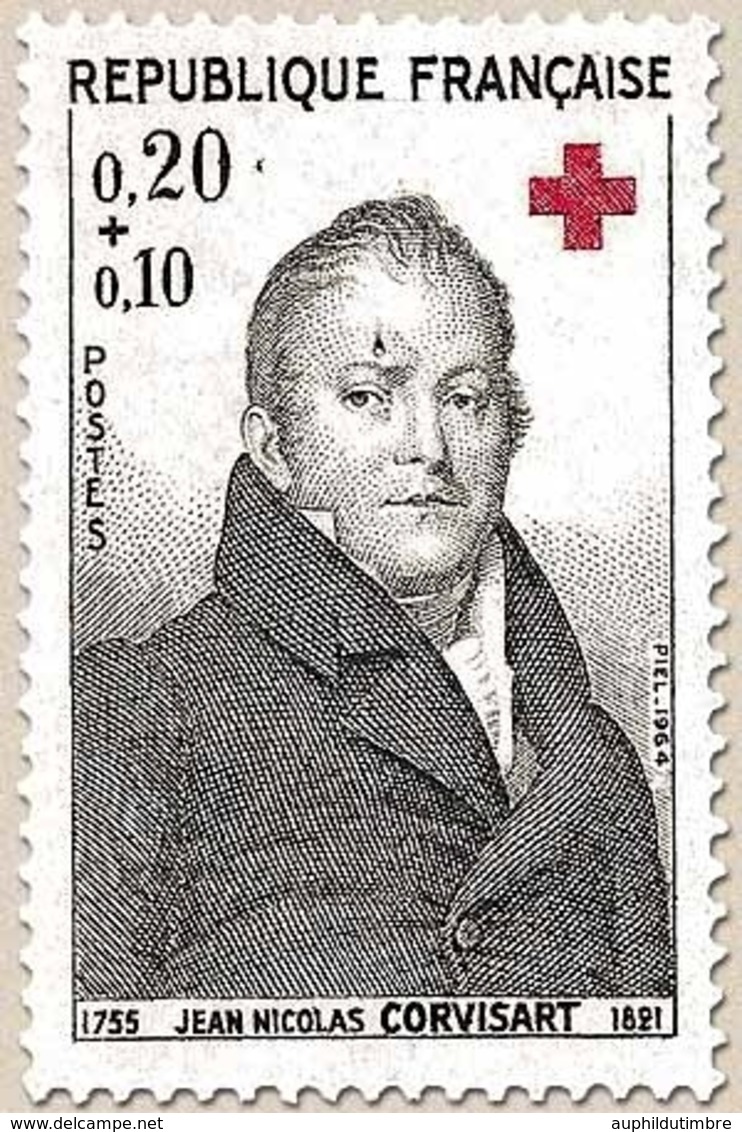 Au Profit De La Croix-Rouge.  Jean-Nicolas Baron Corvisart 20c. + 10c. Noir Y1433 - Unused Stamps