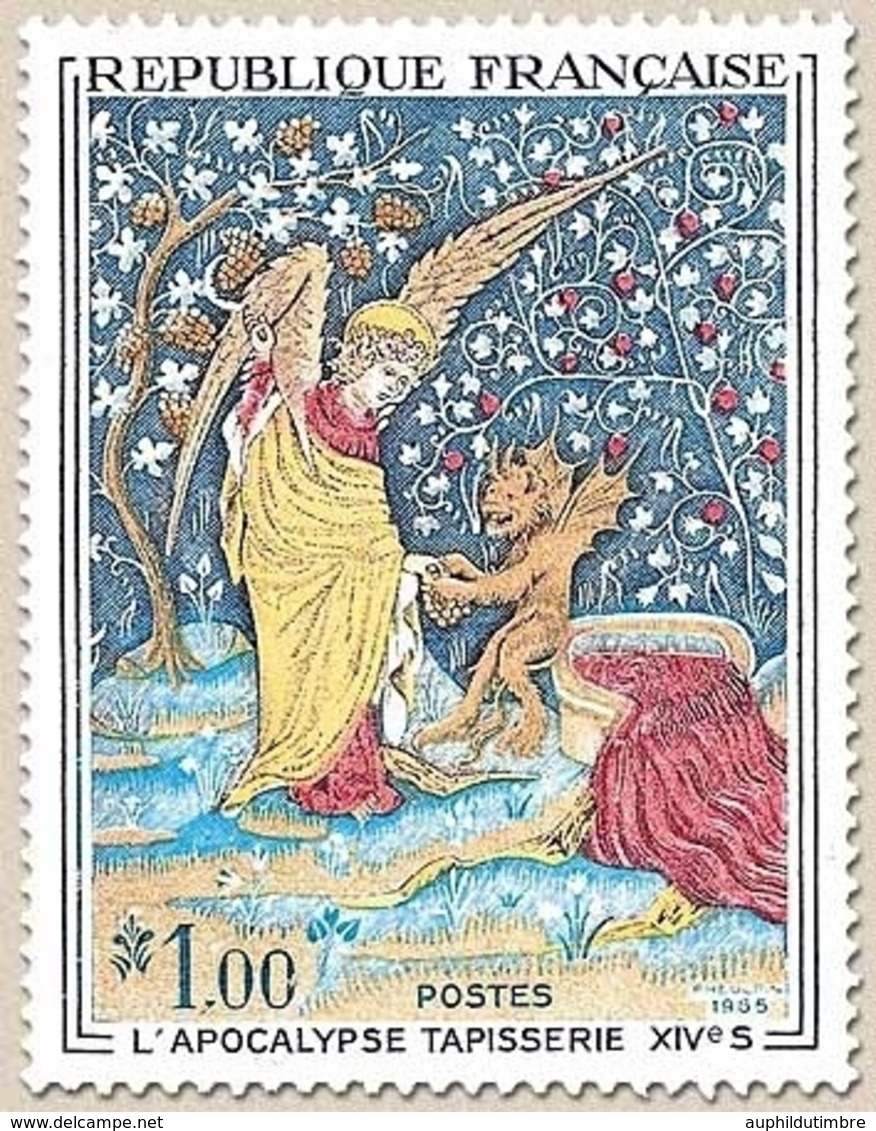 Oeuvres D'art. L'Apocalypse (tapisserie Du XIV° S., à Angers) 1f. Polychrome Y1458 - Unused Stamps