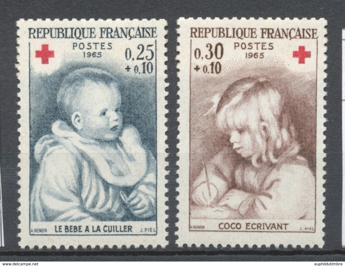 Série Au Profit De La Croix-rouge. Oeuvres De Renoir (1841-1919).  2 Valeurs Y1467S - Neufs