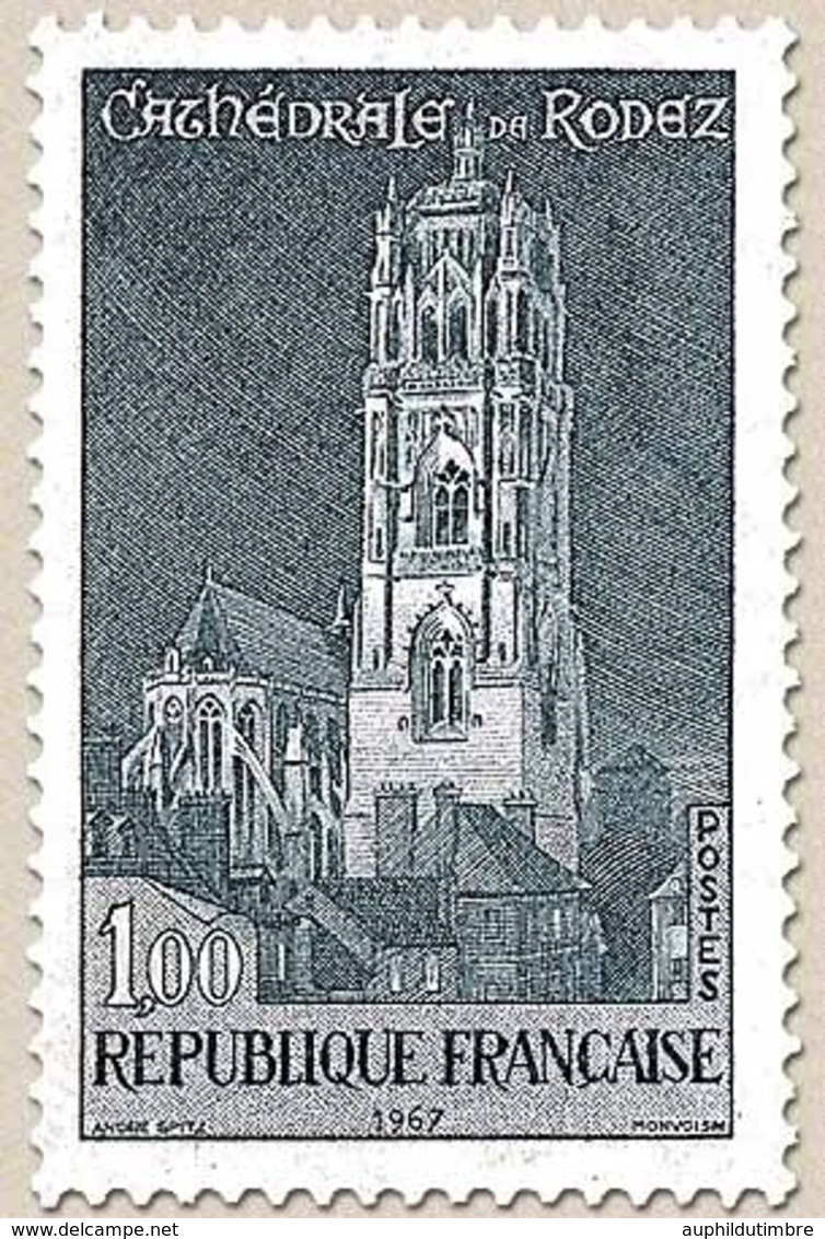 Monuments Et Sites. Cathédrale De Rodez 1f. Gris-bleu Y1504 - Neufs