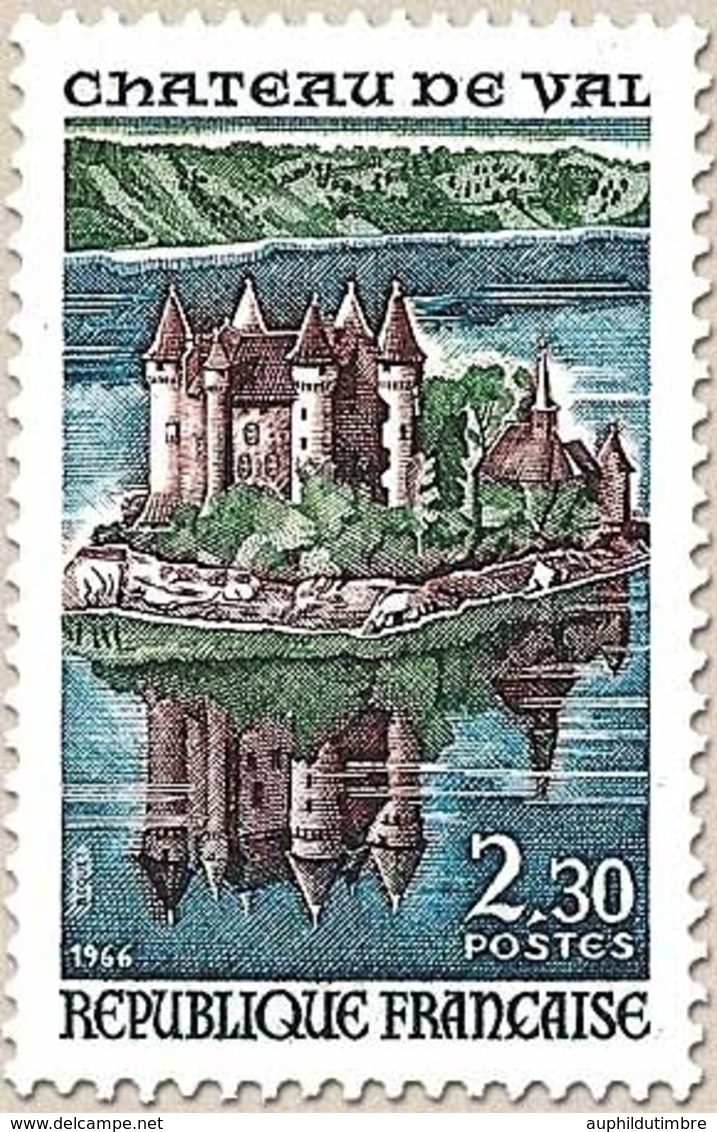 Monuments Et Sites. Château De Val, à Lanobre (Cantal) Et Lac De Bort-les-Orgues (Corrèze) 2f.30 Y1506 - Neufs