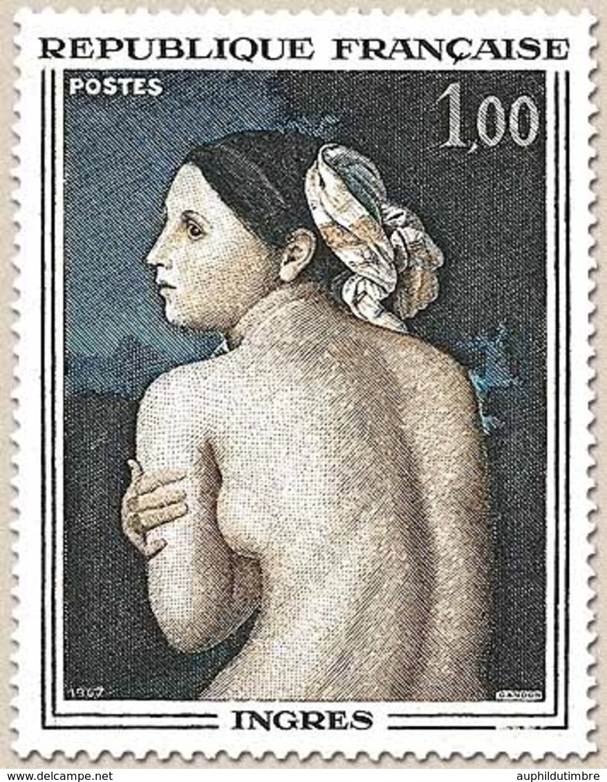 Oeuvres D'art. La Baigneuse, De Dominique Ingres (1780-1867) 1f. Polychrome Y1530 - Unused Stamps