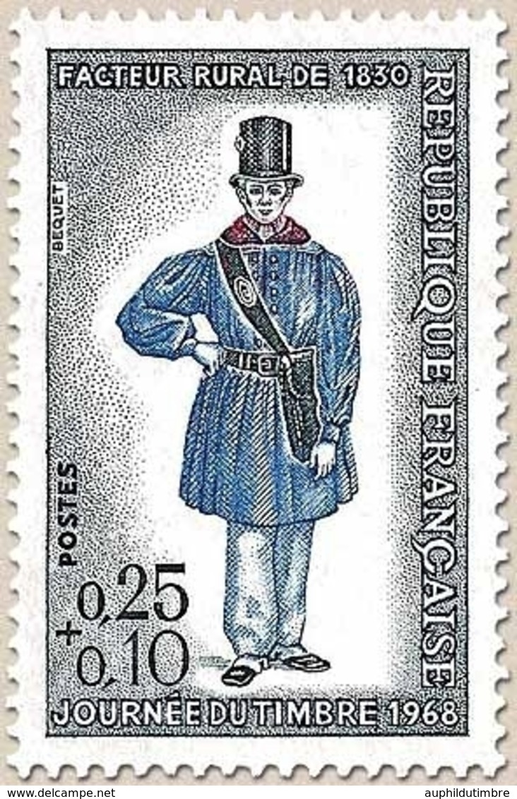 Journée Du Timbre. Facteur Rural De 1830 25c. + 10c. Ardoise, Bleu, Rouge Et Noir Y1549 - Unused Stamps