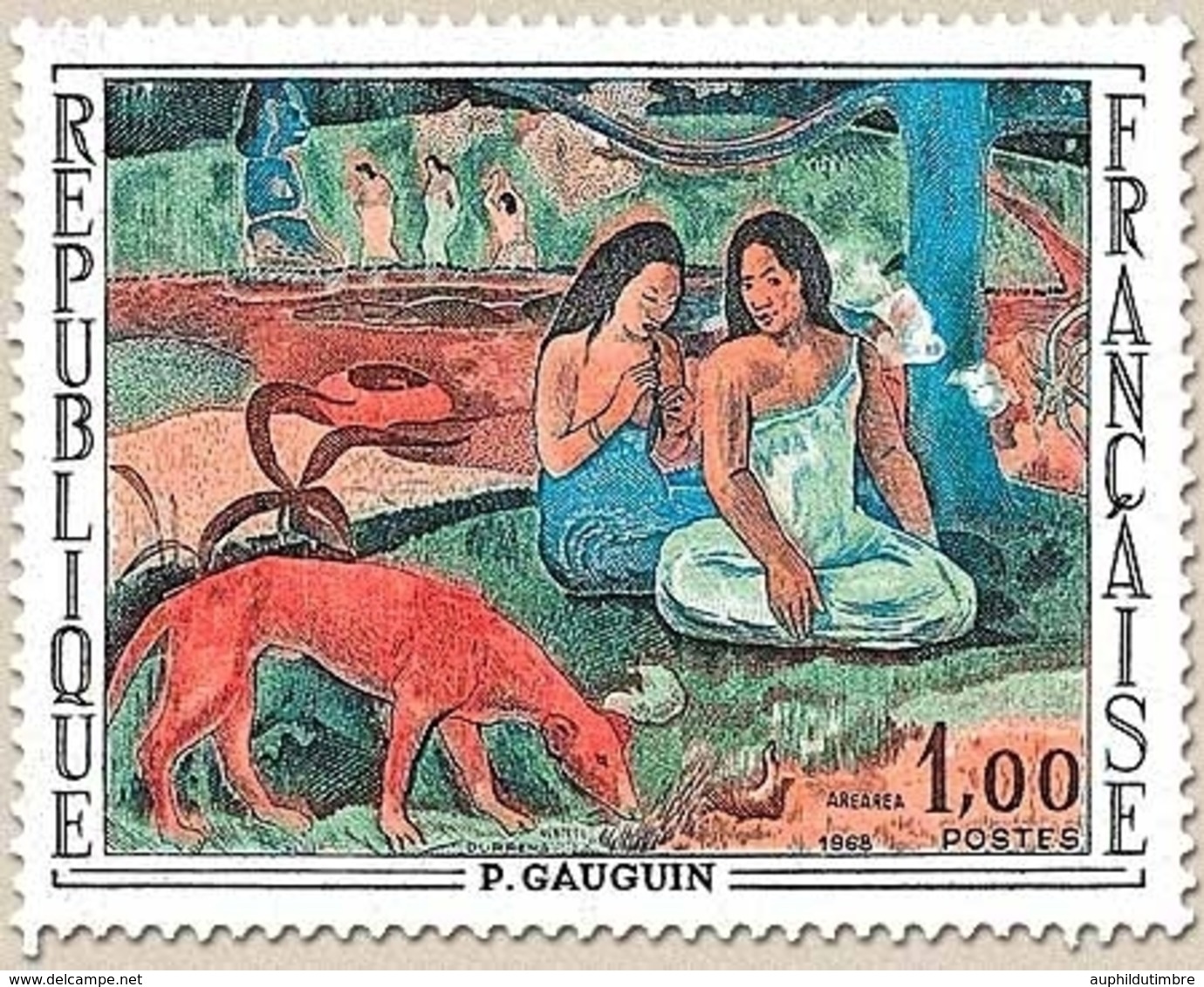 Oeuvres D'art. L'arearea, De Paul Gauguin (1848-1903) 1f. Polychrome Y1568 - Nuovi