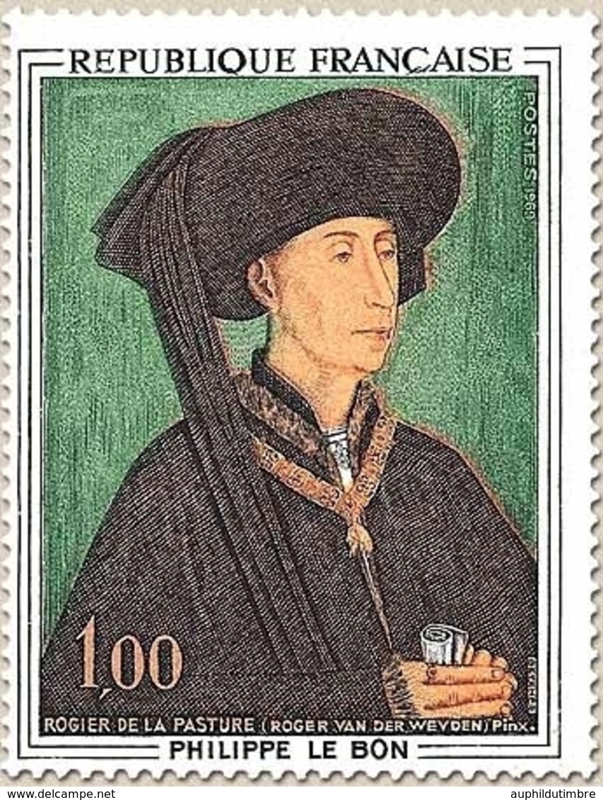 Oeuvres D'art. Philippe Le Bon, Duc De Bourgogne, (1396-1467), Par Rogier De La Pasture 1f. Polychrome Y1587 - Unused Stamps