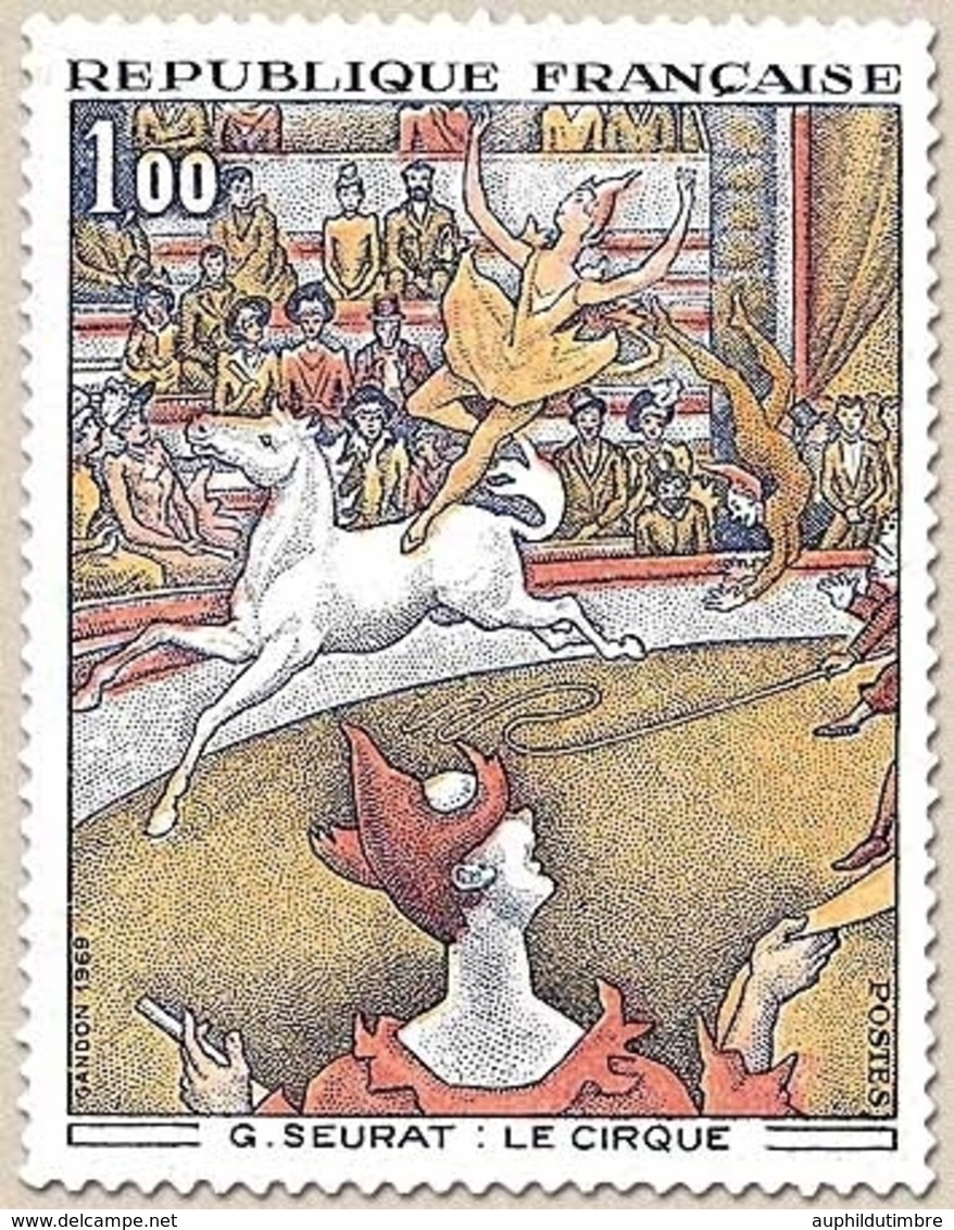 Oeuvres D'art. Le Cirque, De G. Seurat (1859-1891). 1f. Polychrome Y1588A - Unused Stamps