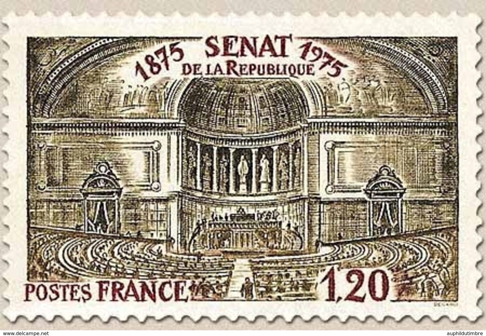 Centenaire Du Sénat De La République. 1f.20 Gris-olive Et Carmin Y1843 - Unused Stamps