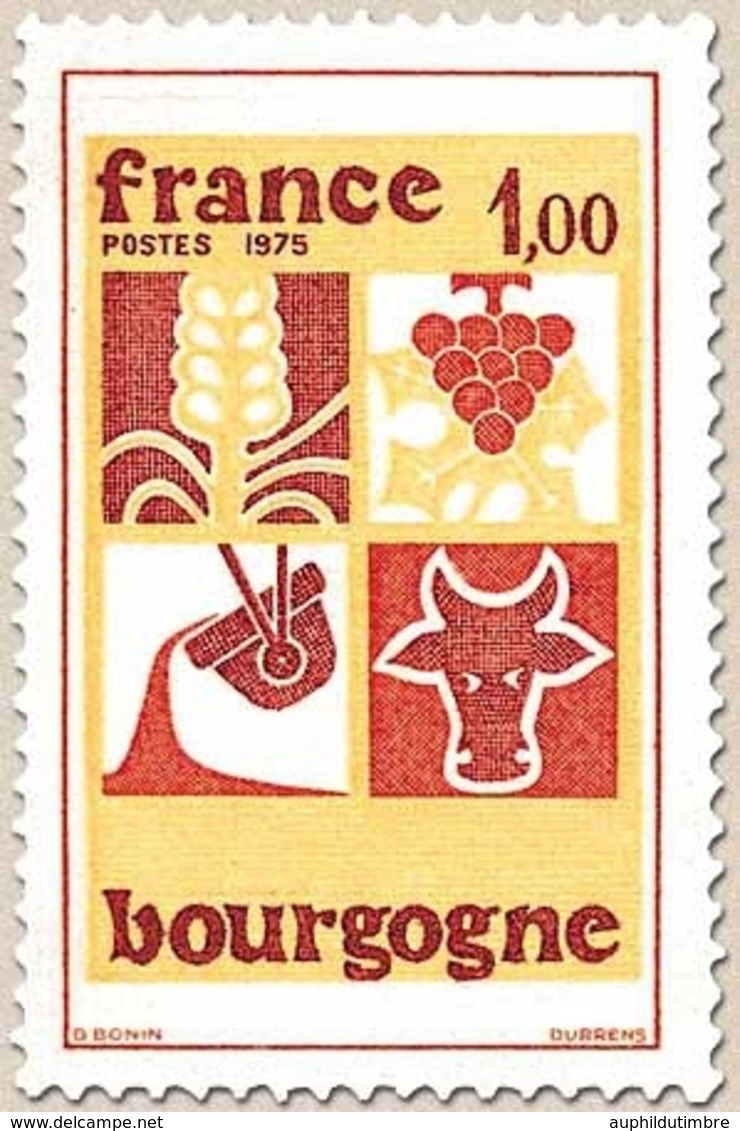 Régions. Bourgogne. 1f. Brun, Rouge Et Jaune Y1848 - Unused Stamps