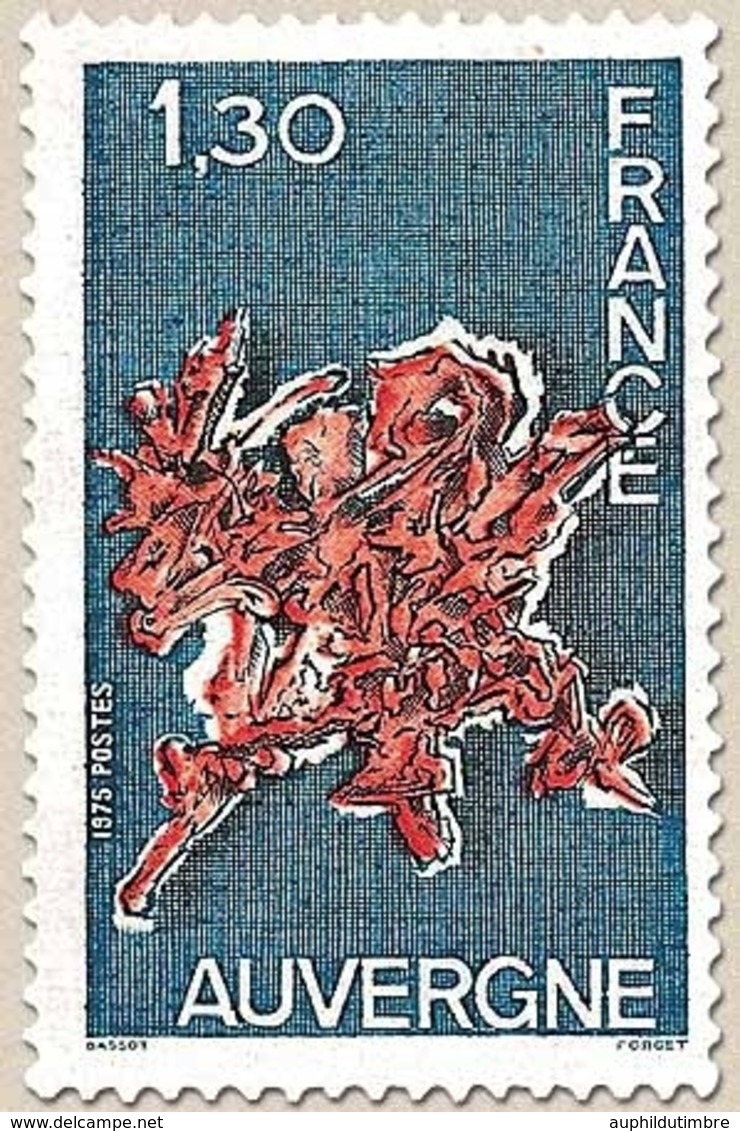 Régions. Auvergne. 1f.30 Bleu-gris, Noir Et Rouge Y1850 - Unused Stamps