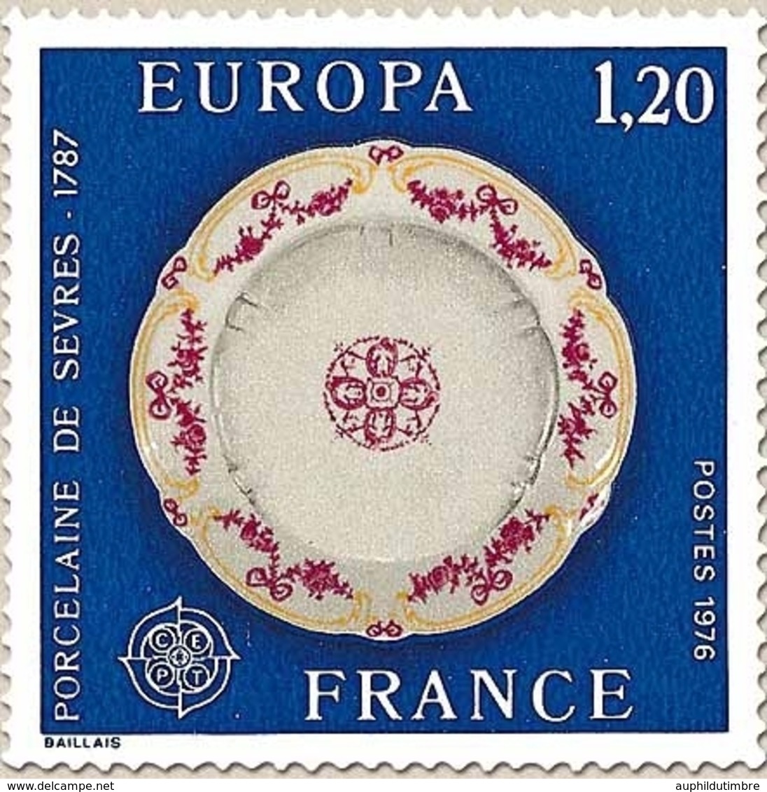 Europa. Héliogravure. Porcelaine De Sèvres 1f.20 Polychrome Y1878 - Unused Stamps