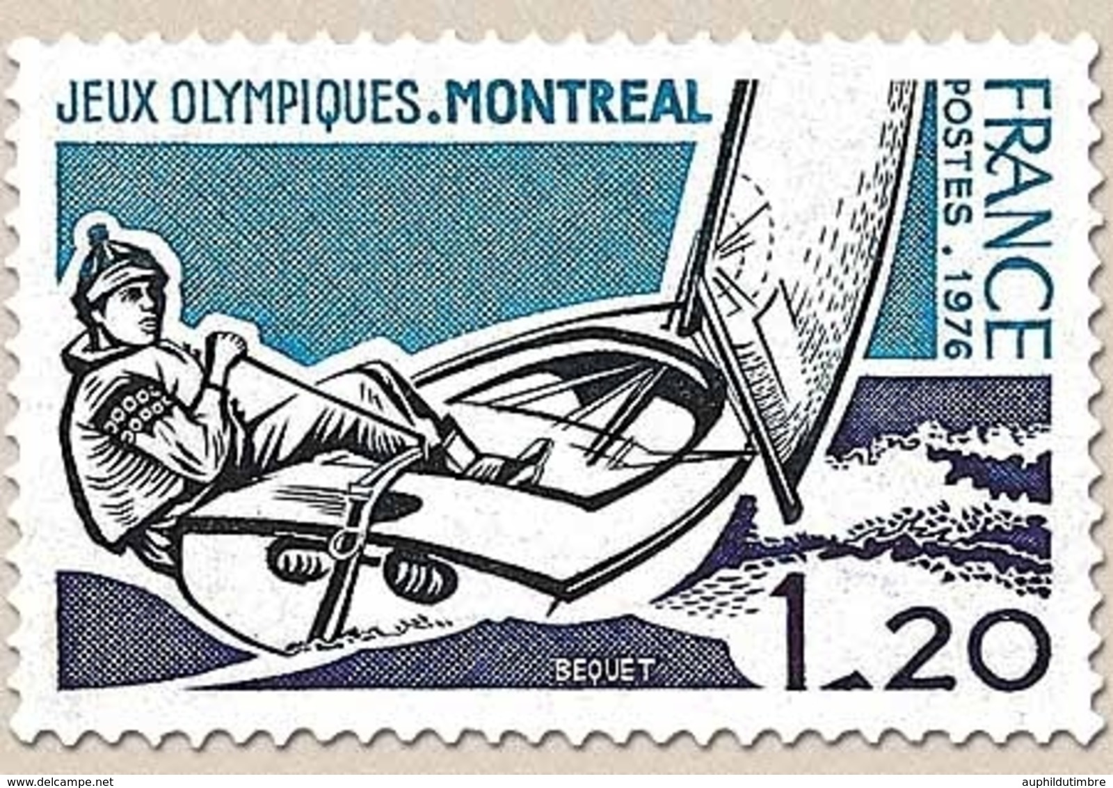 Jeux Olympiques De Montréal. 1f.20 Bleu, Outremer Et Noir Y1889 - Ungebraucht