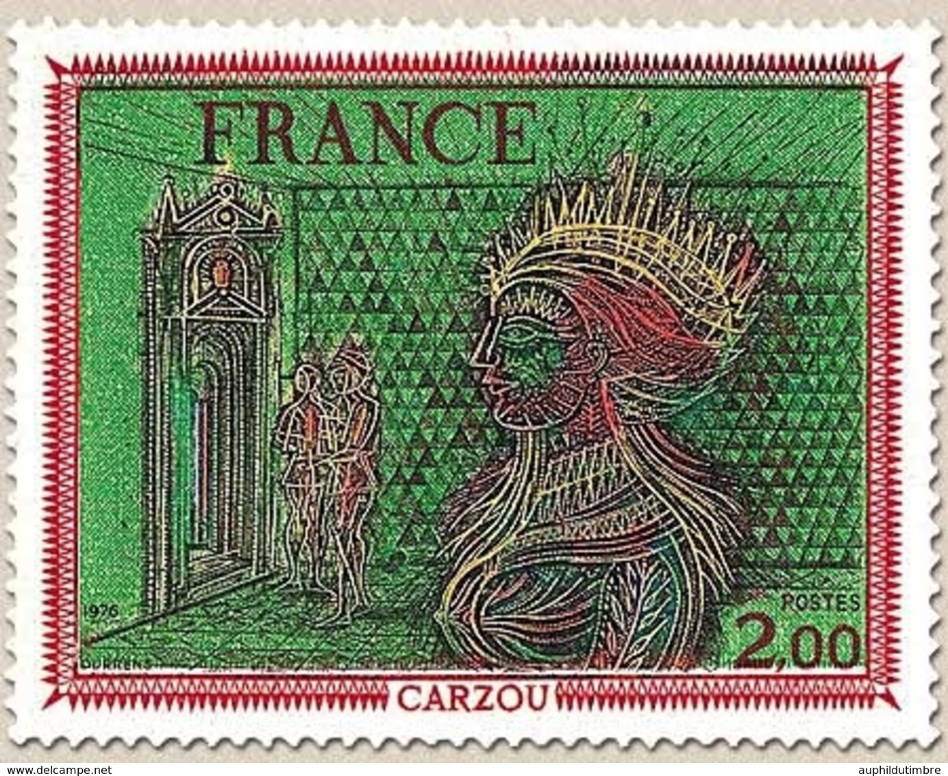 Oeuvres D'art. Œuvre De Carzou 2f. Polychrome Y1900 - Unused Stamps