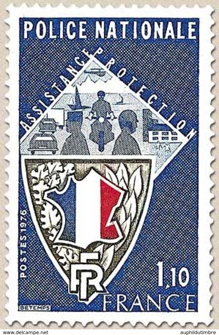 Police Nationale. 1f.10 Bleu, Olive Et Rouge Y1907 - Ungebraucht