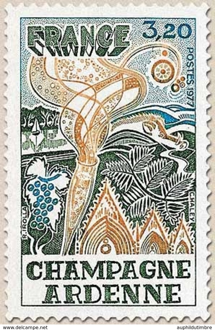 Régions. Champagne-Ardenne. 3f.20 Bleu, Vert-noir Et Bistre Y1920 - Unused Stamps