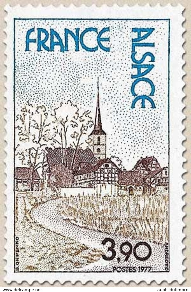 Régions. Alsace. 3f.90 Bleu, Lilas-brun Et Bistre Y1921 - Nuevos