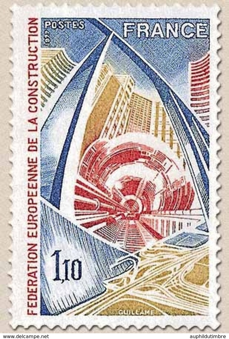 Fédération Européenne De La Construction. 1f.10 Outremer, Rouge Et Bistre Y1934 - Ungebraucht