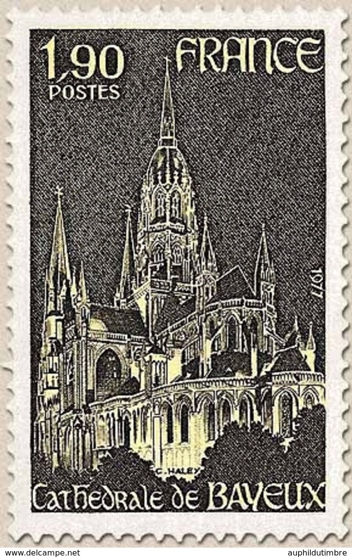 Série Touristique. Cathédrale De Bayeux (XII°-XV° Siècles). 1f.90 Jaune Et Sépia Y1939 - Neufs