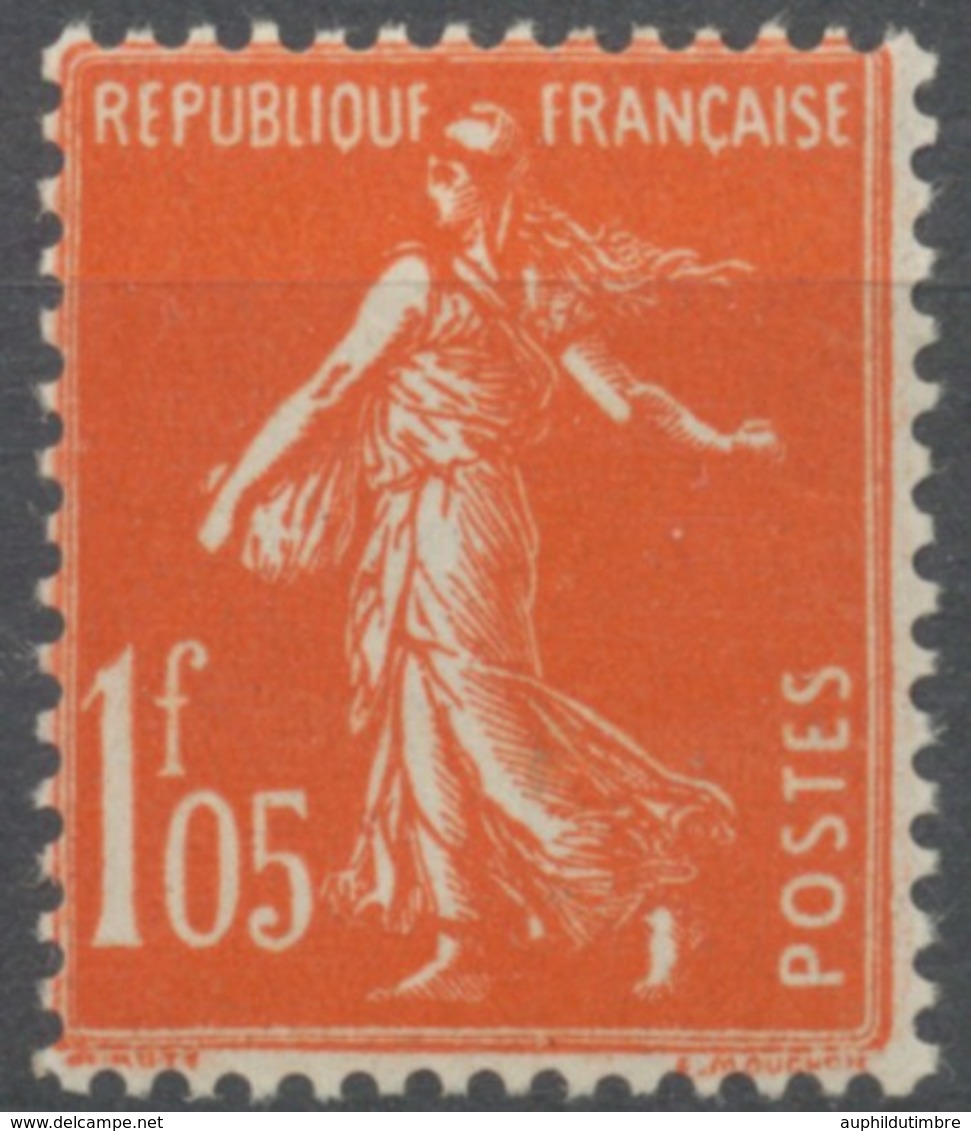 Type Semeuse Fond Plein, Inscriptions Grasses. 1f.05 Vermillon Neuf Luxe ** Y195 - Unused Stamps
