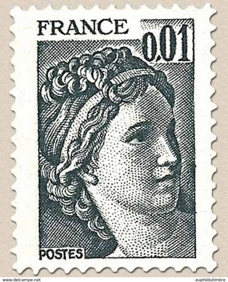 Type Sabine, Tirée D'une Oeuvre Du Peintre Louis David. 1re Série. 1c. Gris Foncé Y1962 - Ungebraucht