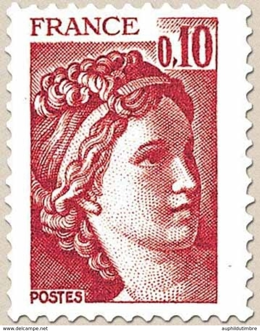 Type Sabine, Tirée D'une Oeuvre Du Peintre Louis David. 1re Série. 10c. Rouge-brun Y1965 - Nuovi