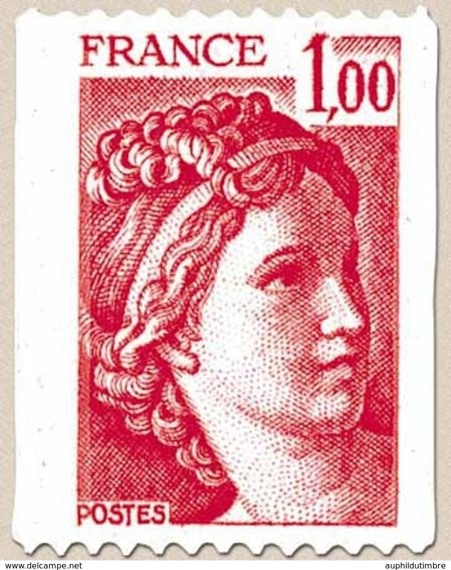 Type Sabine, Tirée D'une Oeuvre Du Peintre Louis David. 1re Série. 1f. Rouge Y1981 - Nuevos