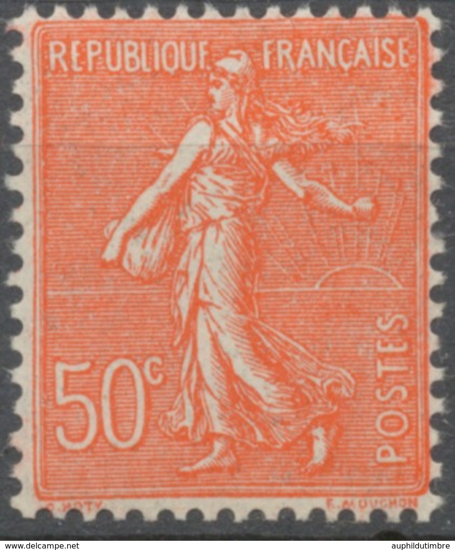 Type Semeuse Lignée. 50c. Rouge (IIA) Neuf Luxe ** Y199 - Unused Stamps