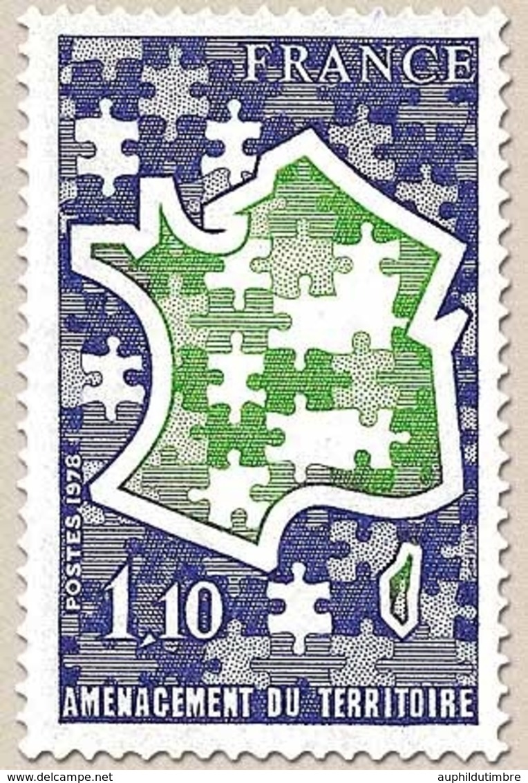 15e Anniversaire De La Délégation à L'aménagement Du Territoire Et à L'action Régionale (DATAR) 1f.10 Y1995 - Unused Stamps