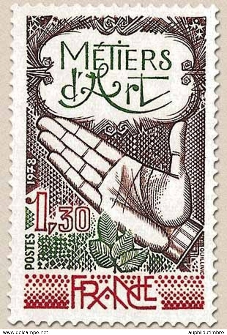 Métiers D'Art. 1f.30 Brun Foncé, Carmin Et Vert-olive Y2013 - Unused Stamps