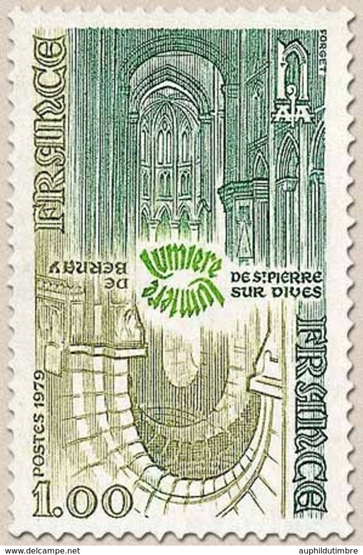 Série Touristique. Abbayes Normandes 1f. Vert-bleu, Vert-olive Et Vert Y2040 - Unused Stamps