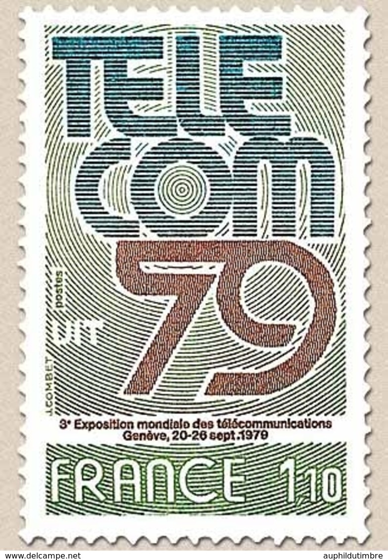 3e Exposition Mondiale Des Télécommunications TELECOM 79. Genève 20-26 Sept. 1979. 1f.10 Y2055 - Nuevos